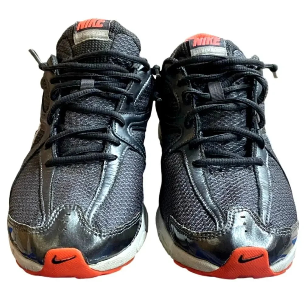 Nike Air Visi Sleek 396042 Women's Training Sneakers 11 Black Orange Lace Up